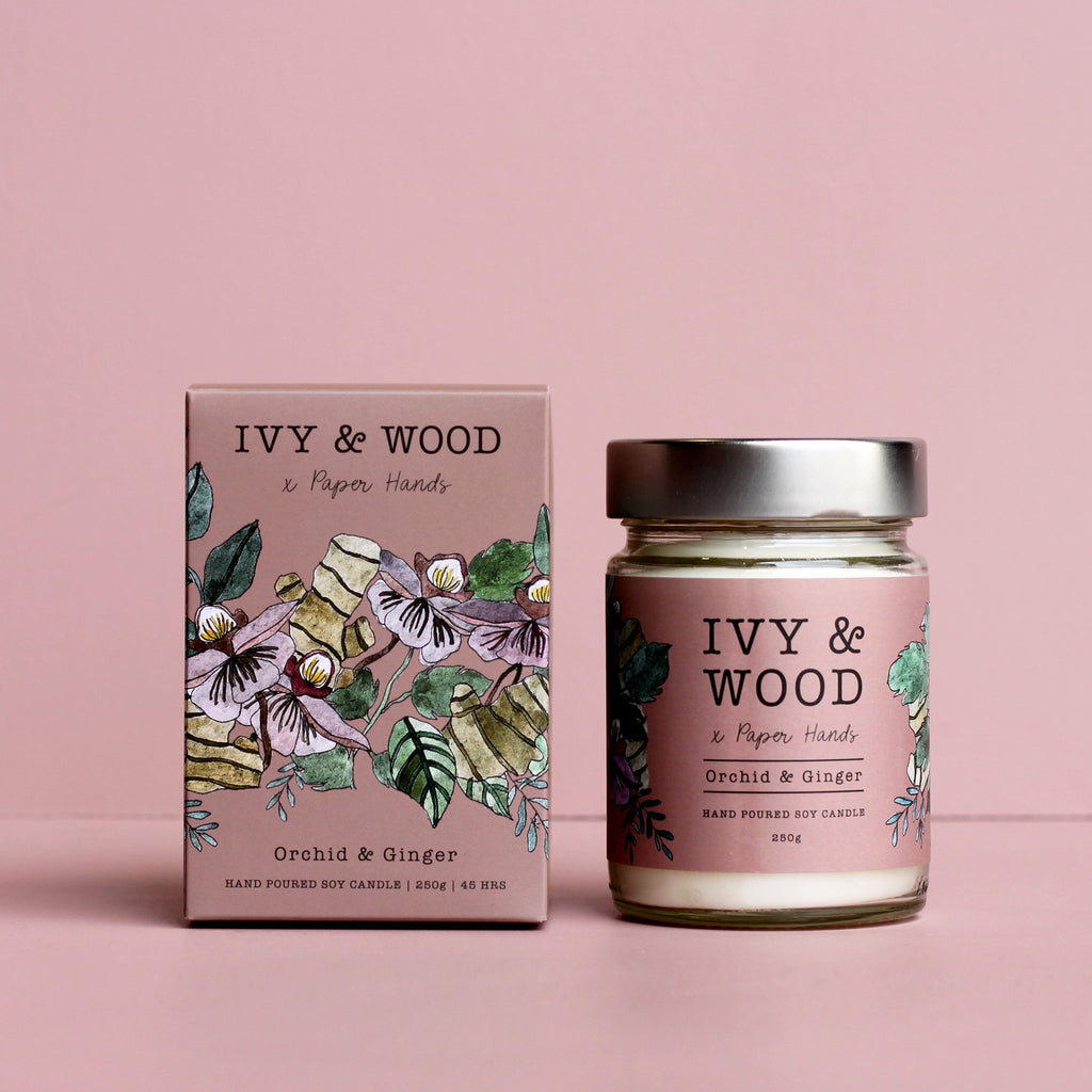 Ivy & Wood Botanical Candle - Orchid & Ginger