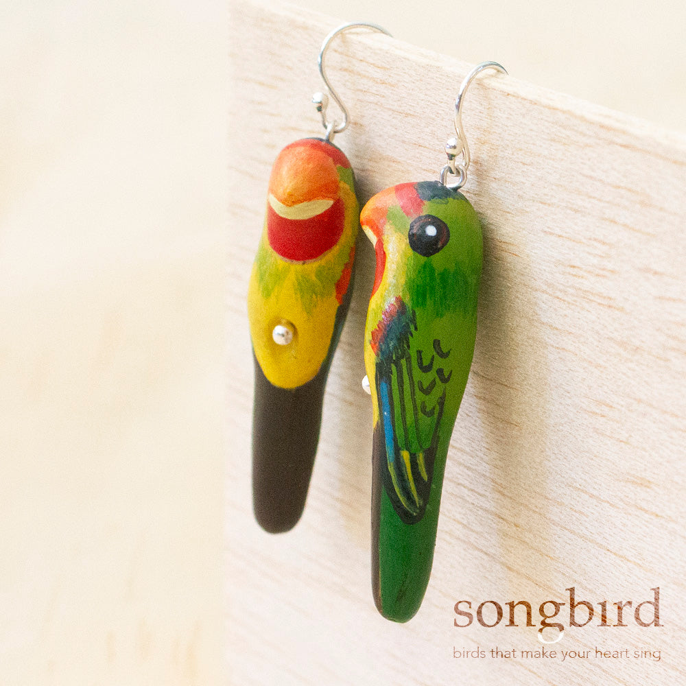 Swift Parrot Earrings
