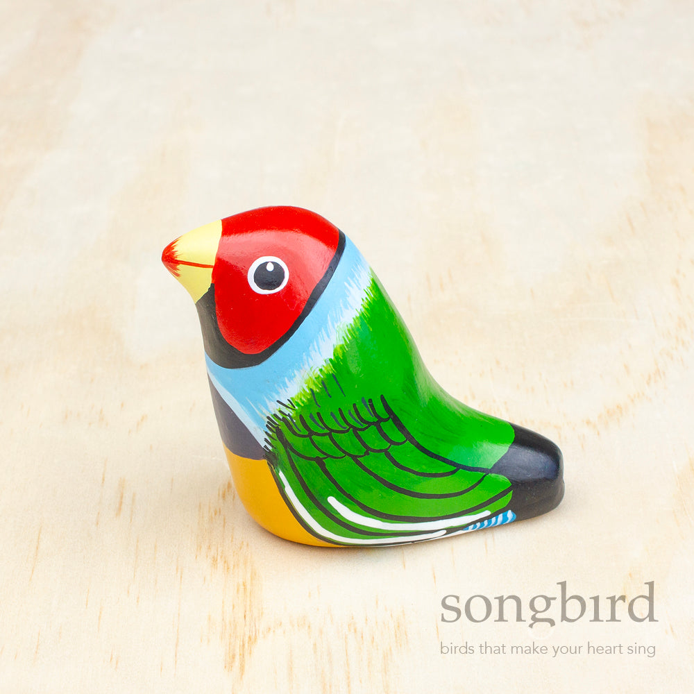 Gouldian Finch Paperweight Whistle