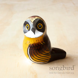 Boobook Owl Paperweight Whistle