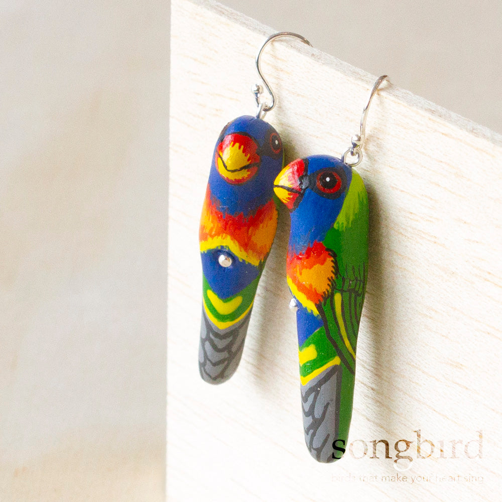 Rainbow Lorikeet Earrings
