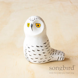 Snowy Owl Paperweight Whistle