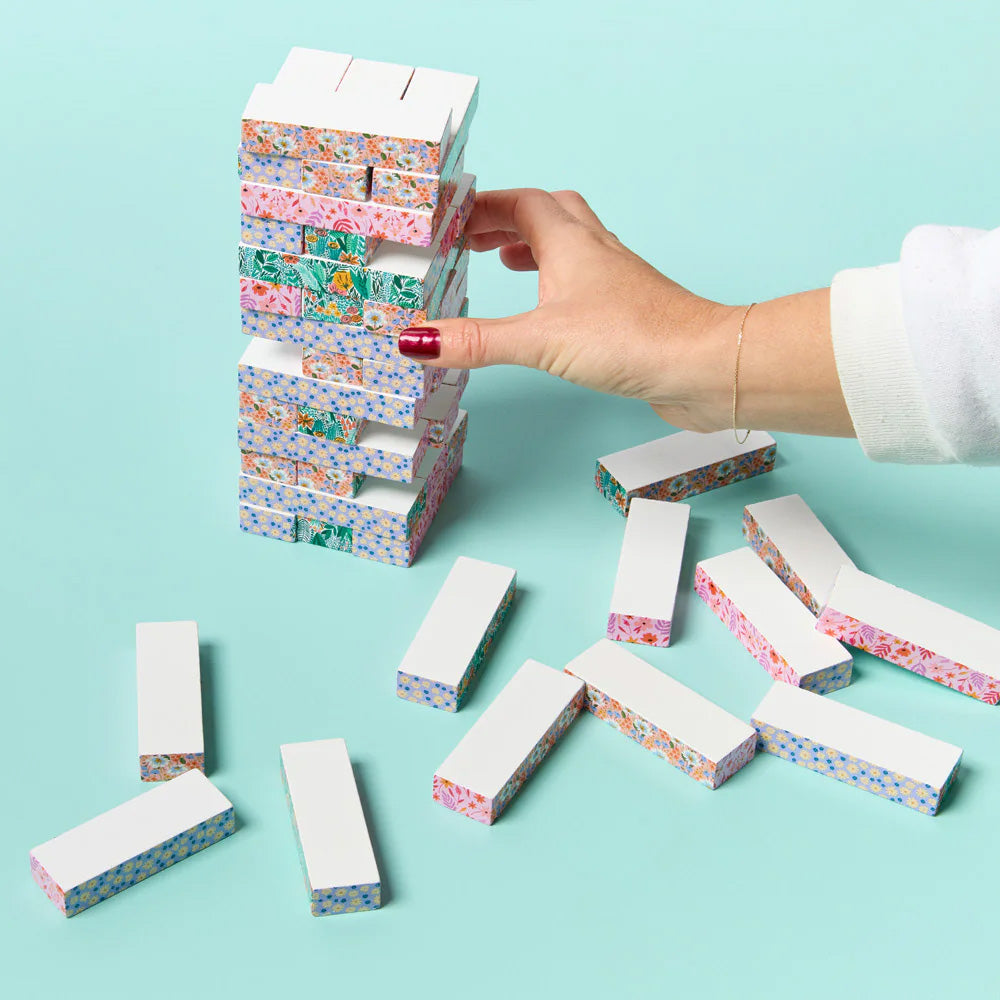 Floral Tumbling Tower Game