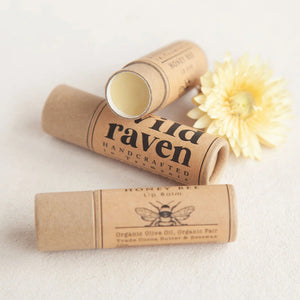 Wild Raven Honey Bee Lip Balm, Organic Ingredients Made in Tasmania