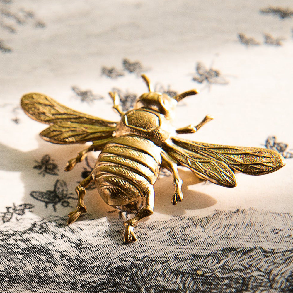 Brass Bee Brooch