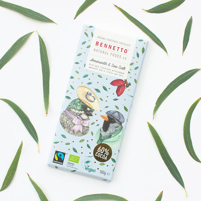 Fair Trade, Vegan, Gluten-Free Chocolate by Bennetto, Songbird Australia