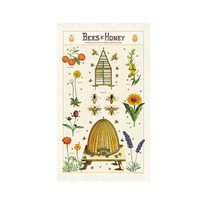 Cavallini & Co Tea Towel - Bees & Honey