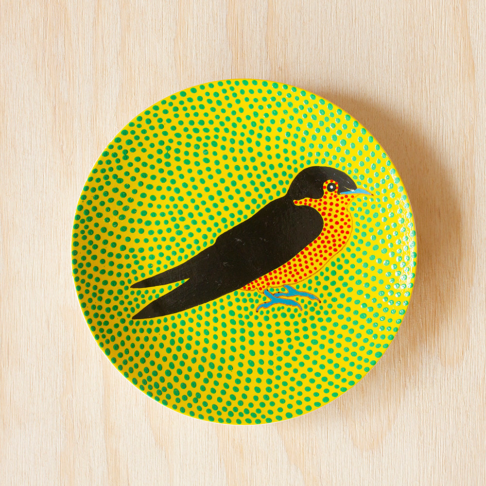 Bird Art Plate by Sibusiso Duma