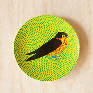Bird Art Plate by Sibusiso Duma