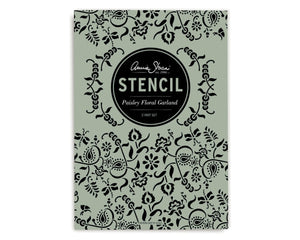 Annie Sloan Paisley Floral Garland Stencil (A4)