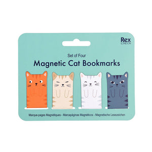 Magnetic Cat Bookmarks - Set of 4