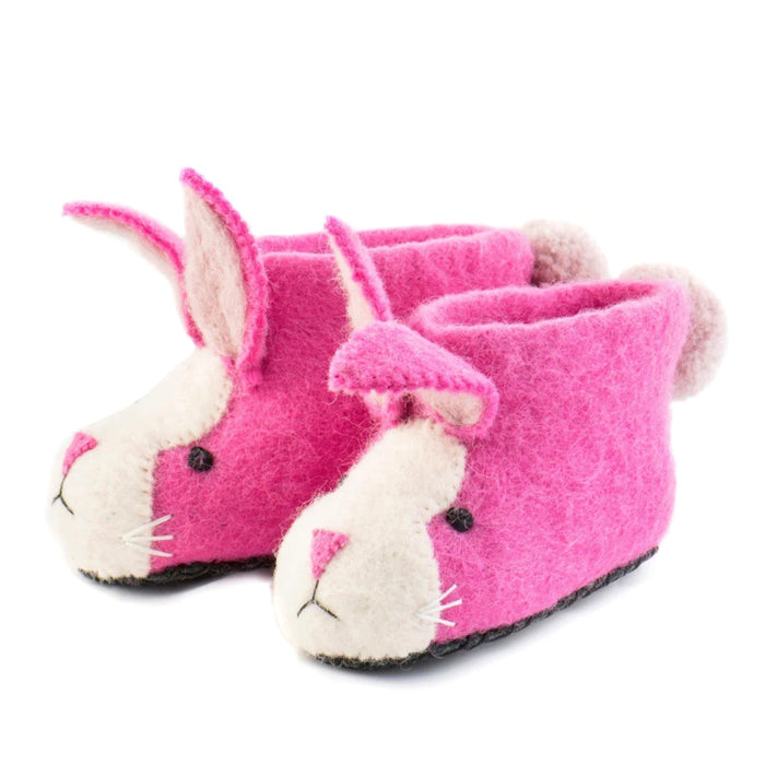 Rosie Rabbit Felted Slippers
