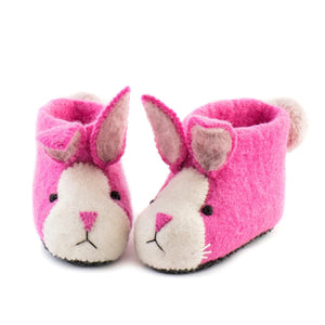 Rosie Rabbit Felted Slippers
