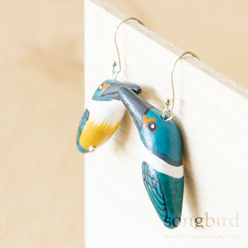 Sacred Kingfisher Earrings