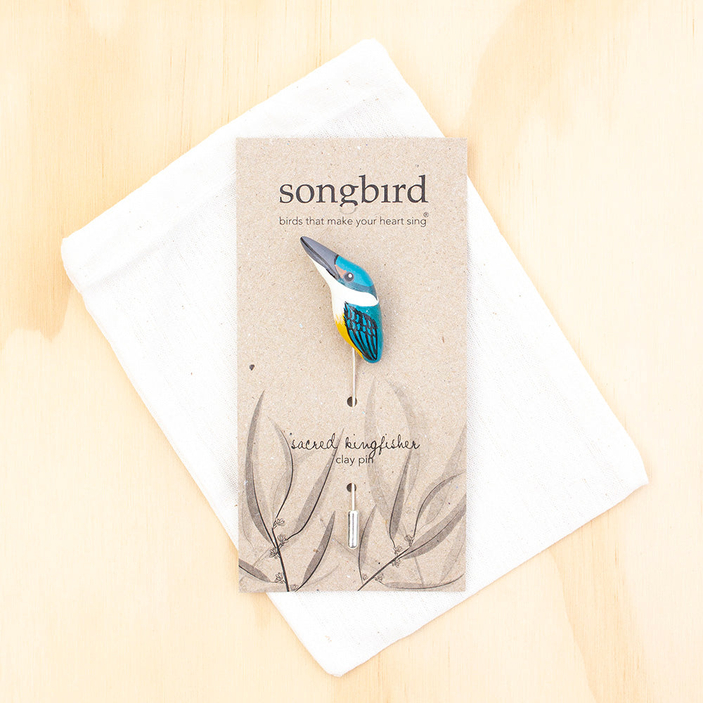 Sacred Kingfisher Lapel & Hat Pin