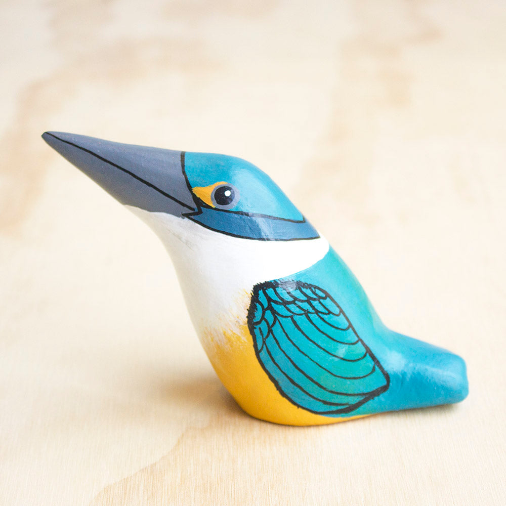 Sacred Kingfisher Paperweight Whistle - Handmade, Clay, Australian Birdlife, Gift, Souvenir