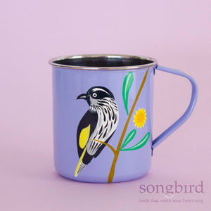 Honeyeater + Banksia Mug, by Songbird Collection, Designed in Tasmania