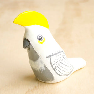 Sulphur Crested Cockatoo Paperweight Whistle