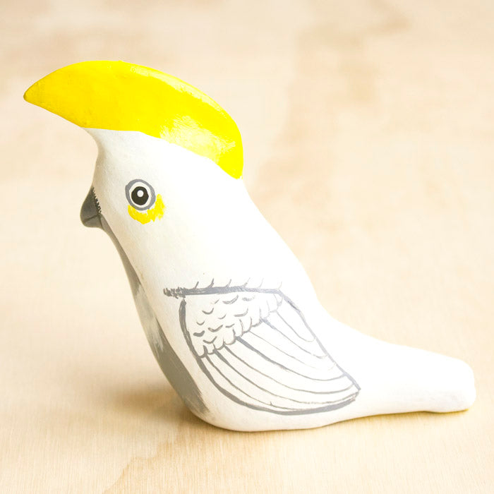 Sulphur Crested Cockatoo Paperweight Whistle