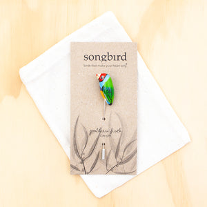 Gouldian Finch Lapel & Hat Pin