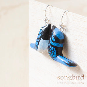 Superb Fairy Wren Earrings, Jewellery & Gifts for Bird Lovers, Songbird Collection Australia