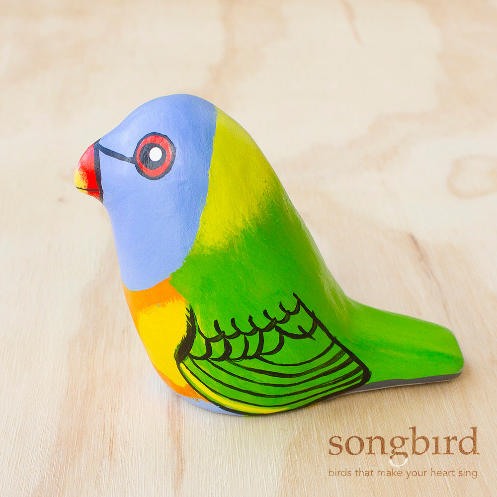 Rainbow Lorikeet Paperweight Whistle