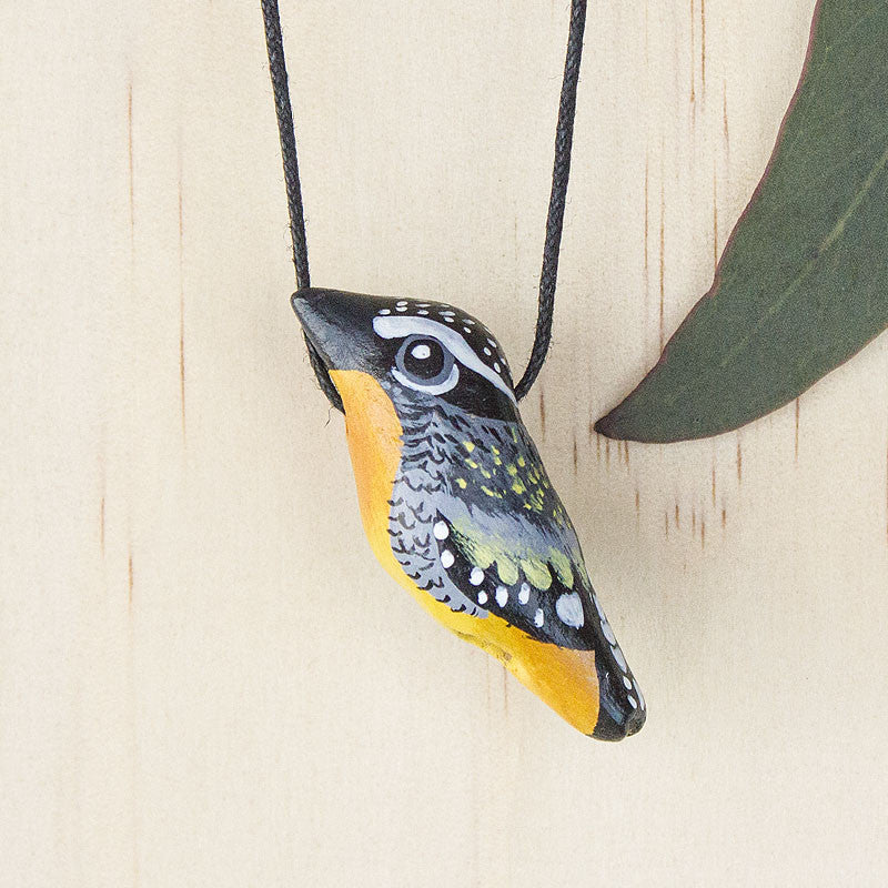 Spotted Pardalote Whistle Necklace - Handmade, Australian Birdlife, Songbird - Birds that make your heart sing...