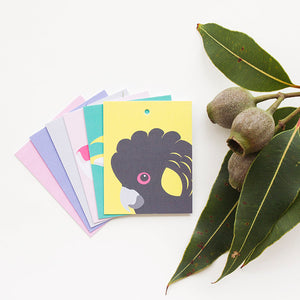 Cockatoo Family Gift Tag Set, Songbird Australia