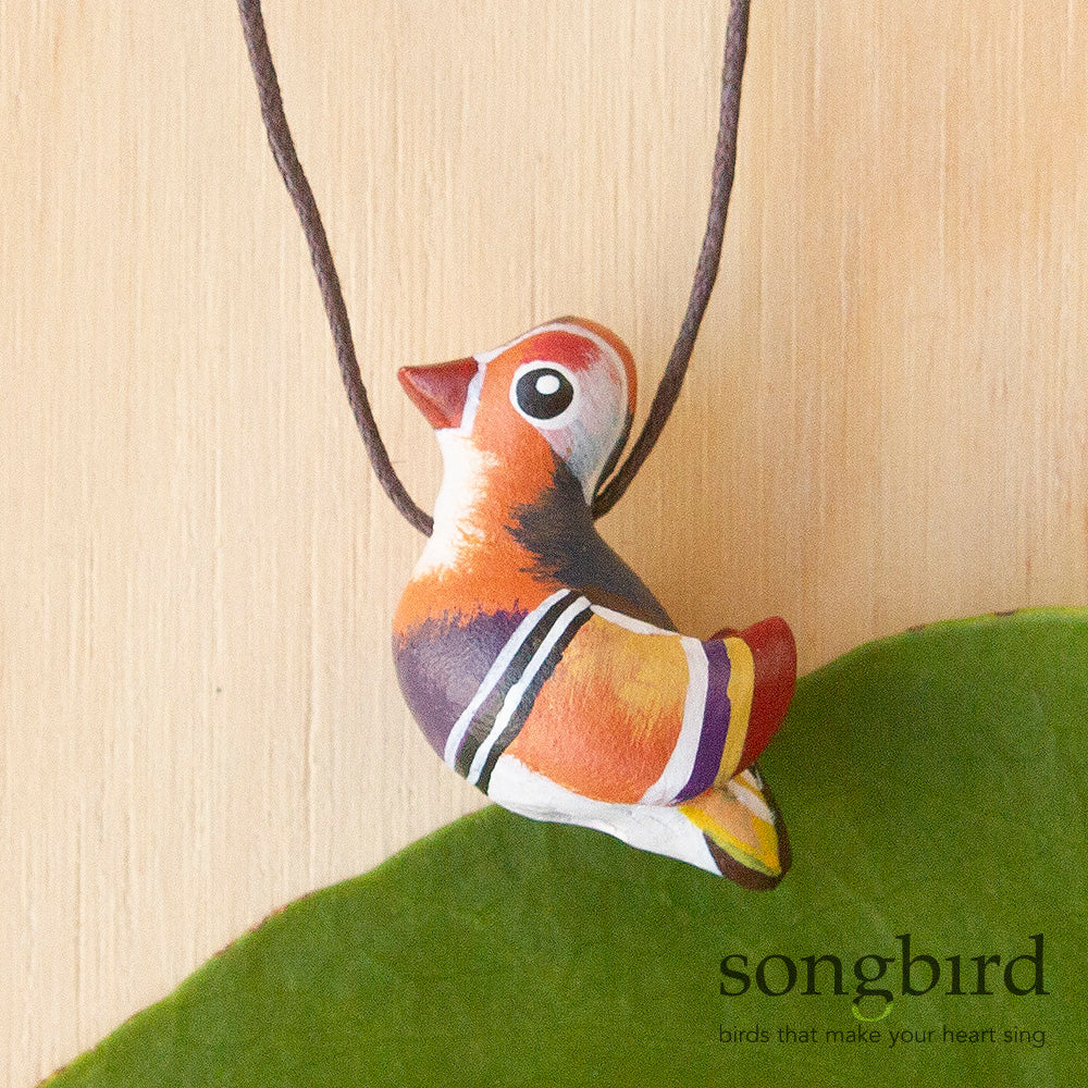 Mandarin Duck Whistle Necklace