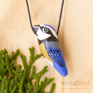 Blue Tit Whistle Necklace