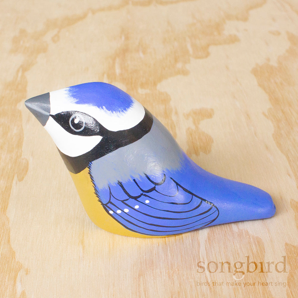 Blue Tit Paperweight Whistle, Jewellery and Gifts for Bird Lovers, Songbird Collection Australia