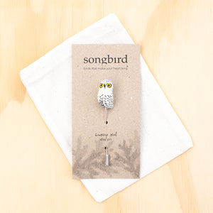 Snowy Owl Lapel & Hat Pin