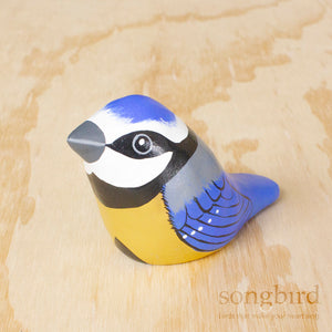 Blue Tit Paperweight Whistle, Jewellery and Gifts for Bird Lovers, Songbird Collection Australia