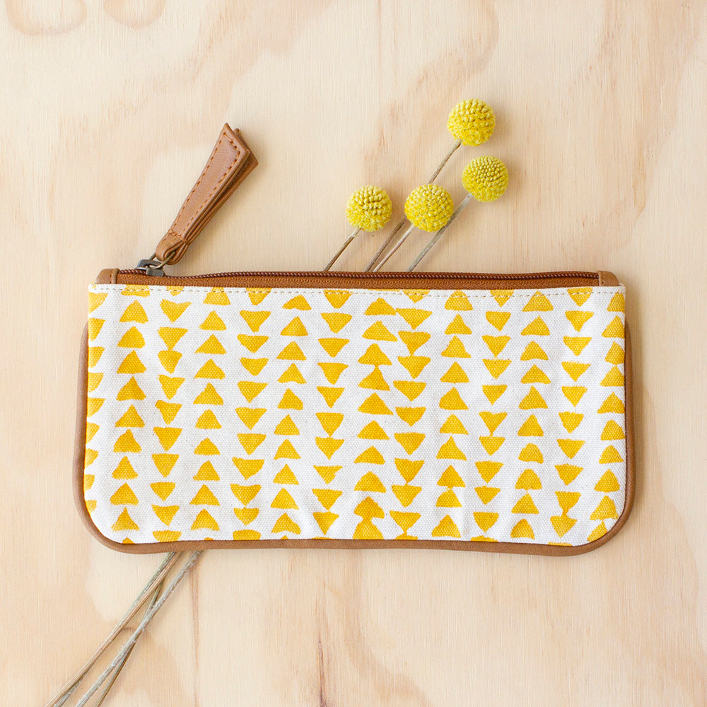 Yellow Triangle Purse by JOYN, Jewellery & Gifts for Bird Lovers, Songbird Collection