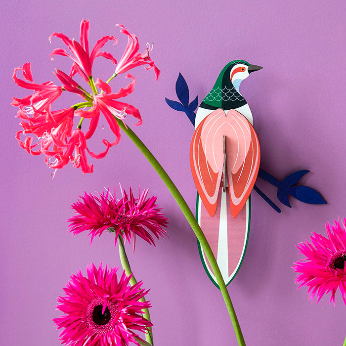 Bird of Paradise Wall Art - Rani, Recycled Paper, Designed in the Netherlands by Studio Roof, Songbird Australia