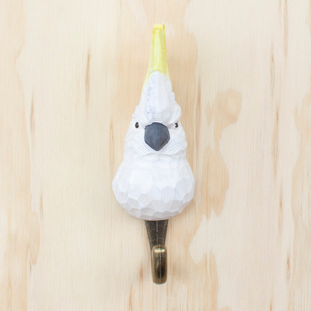 Cockatoo Wall Hook by Wildlife Garden, Jewellery & Gifts Songbird Collection