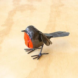 Metal Garden Bird - Red Robin