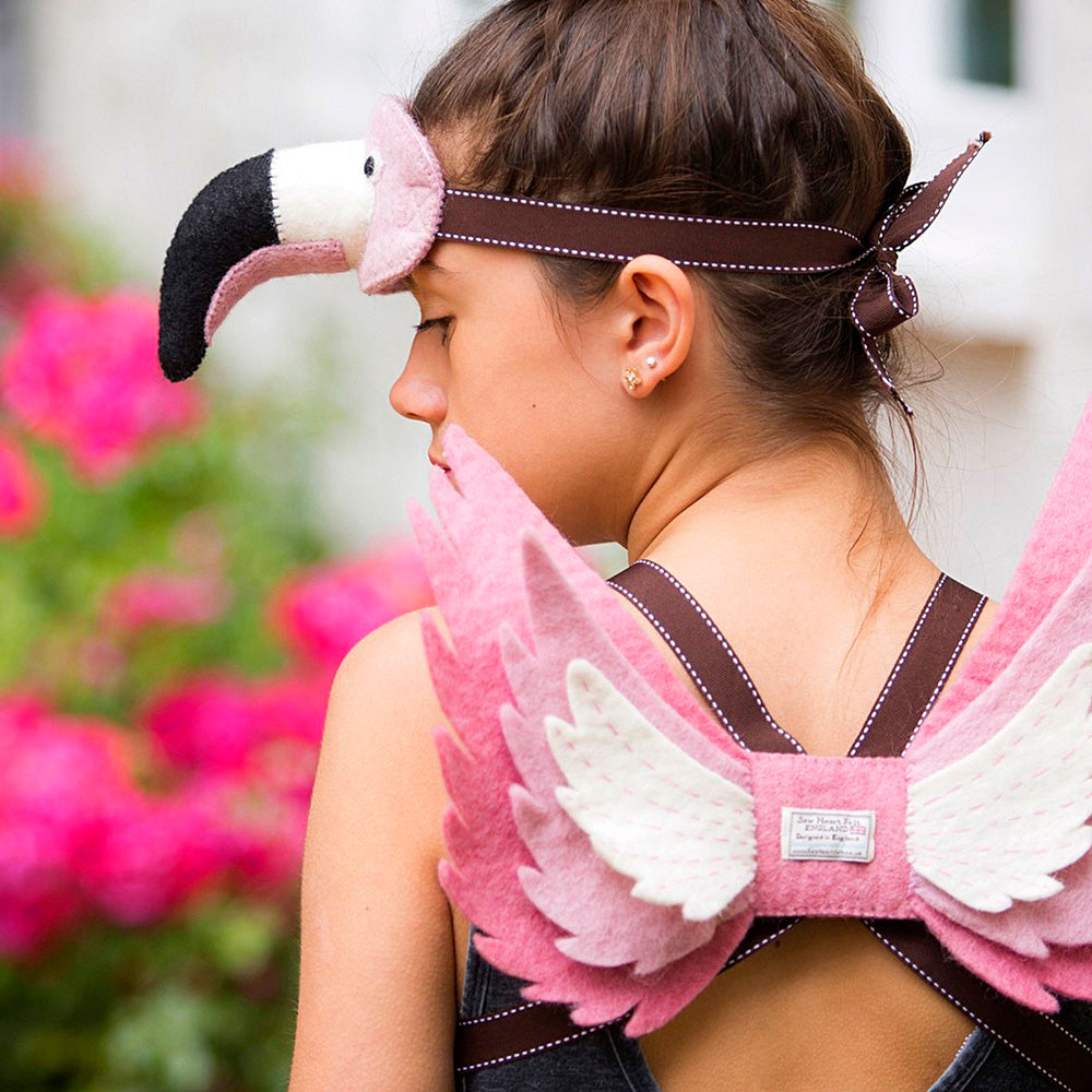 Flamingo Head Piece & Wings