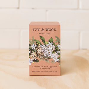 Ivy & Wood Soy Candle - Australian Blue Cypress & Jasmine