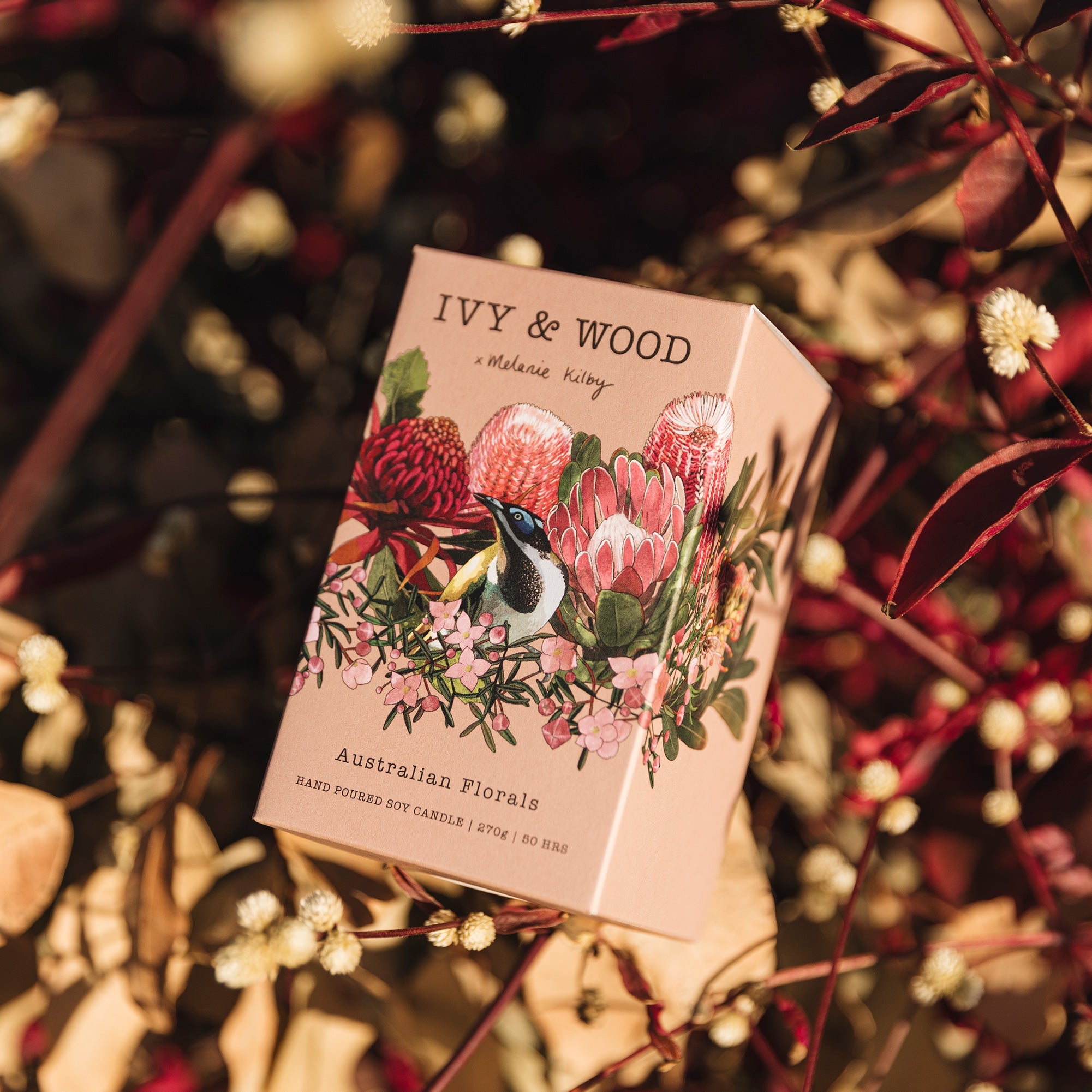 Ivy & Wood Soy Candle - Australian Florals