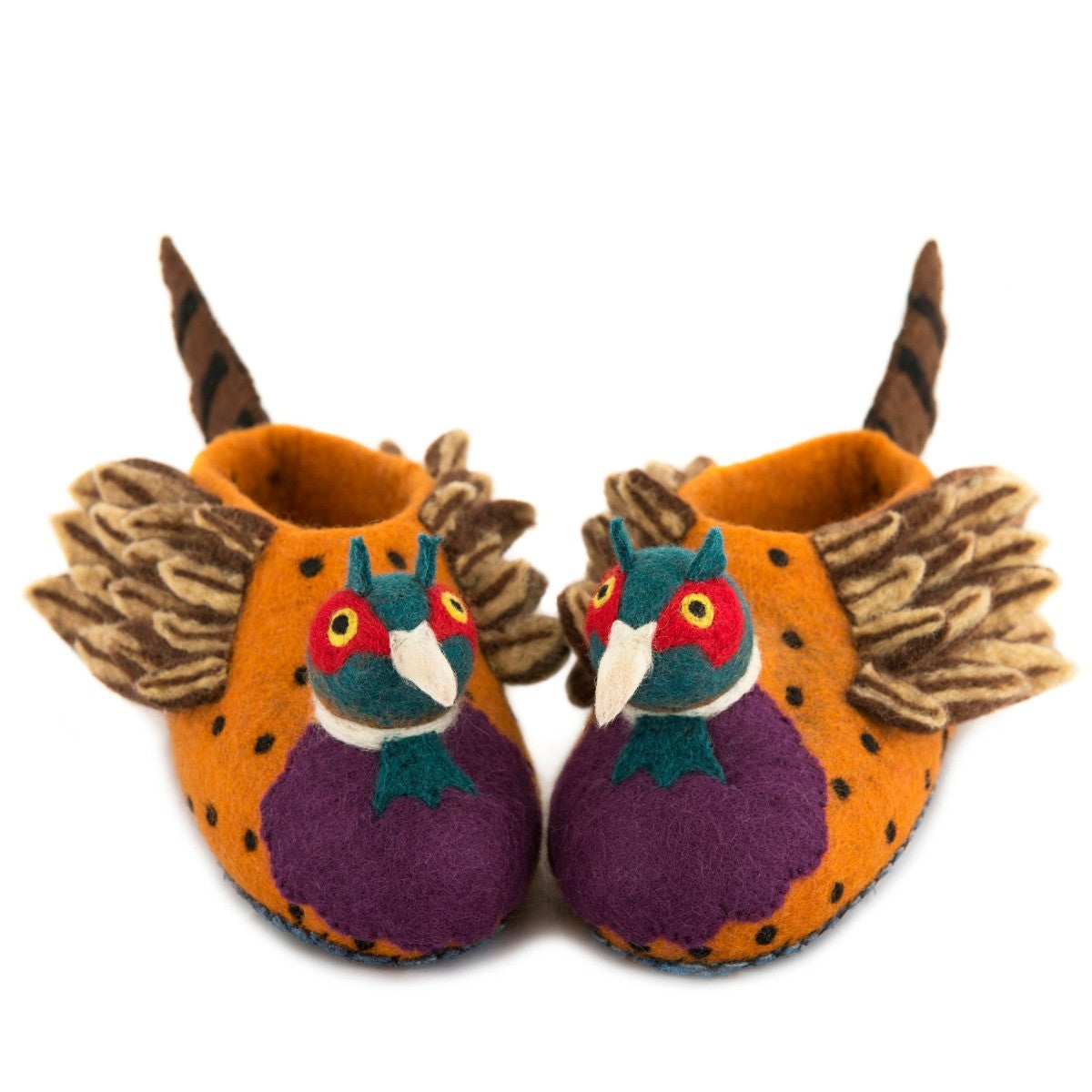 Feathery Pheasant Slippers