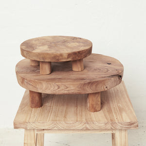 Reclaimed Teak Footed Tray