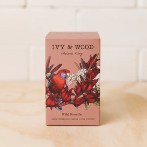 Ivy & Wood Soy Candle - Wild Rosella